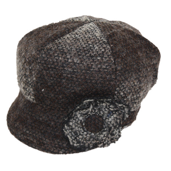 Jeanne Simmons - Brown Flower Cap Hat