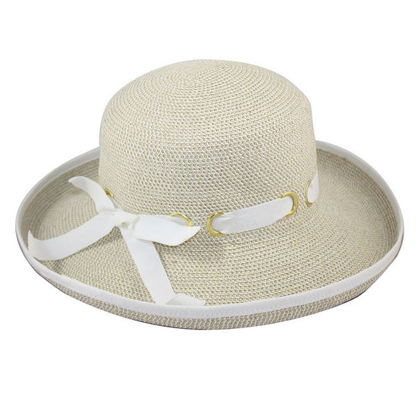 Jeanne Simmons - White Kettle Tweed Hat