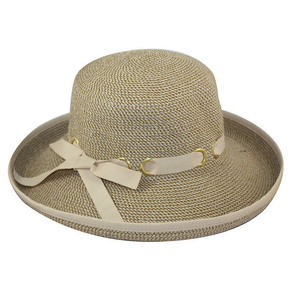 Jeanne Simmons - Tan Kettle Tweed Hat