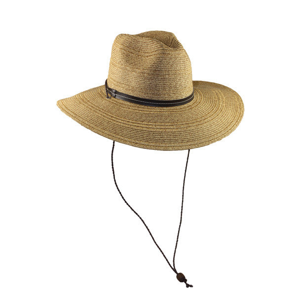 Jeanne Simmons - Large Brim Fedora W- Chin Cord