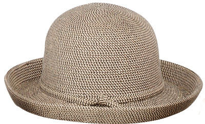 Jeanne Simmons - Medium Tweed Kettle Brim Hat Black