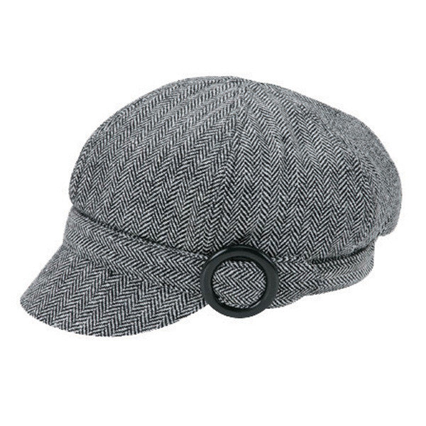 Jeanne Simmons - Black Muffy Wool Cap