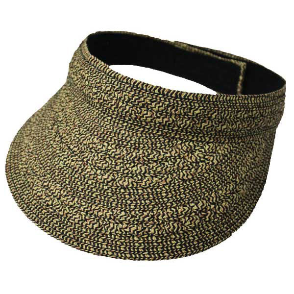 Jeanne Simmons - Black Tweed Paper Braid Visor