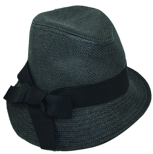Jeanne Simmons - Slant Fedora Black