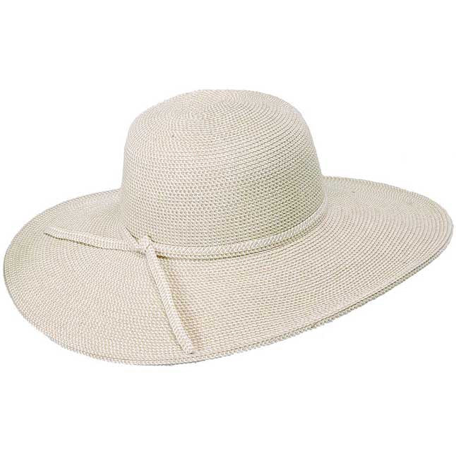 Jeanne Simmons - White Tweed 4" Brim Hat