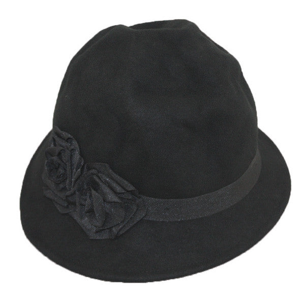 Jeanne Simmons - Wool Felt Wrinkled Cloche