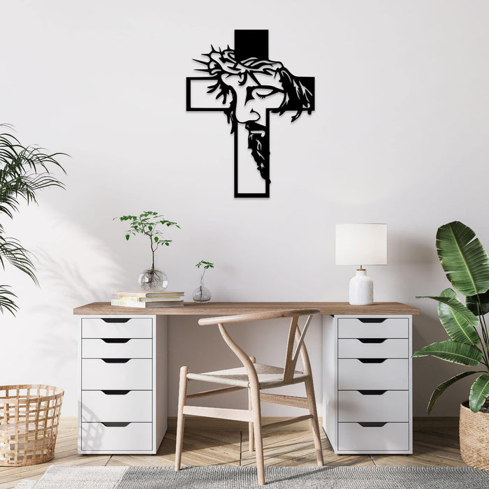 Jesus Christ Cross - Metal Wall Art - MetalPlex