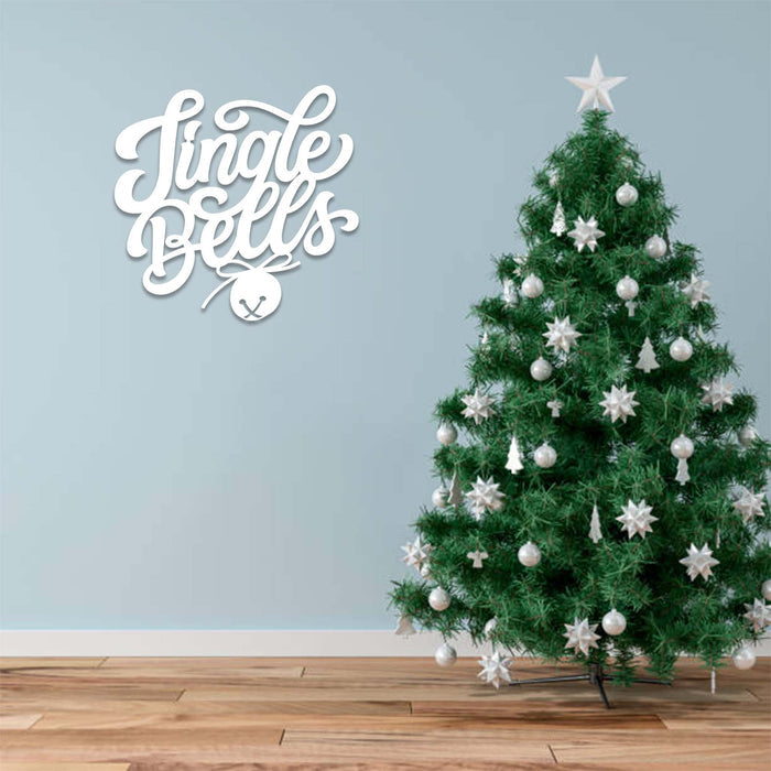 Jingle Bells Script - Metal Wall Art - MetalPlex