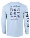 JOY TO THE WORLD SNOWGLOBES, ADULT LS PUPPIE LOVE