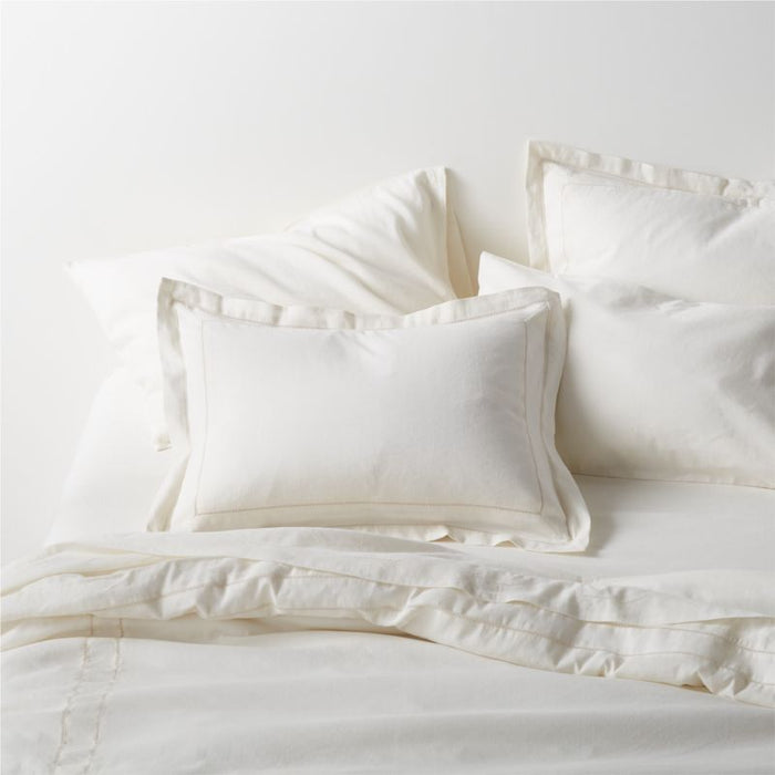 Jude Cotton Linen Standard Bed Pillow Sham by Jake Arnold