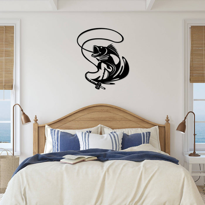 Jumping Walleye - Metal Wall Art - MetalPlex