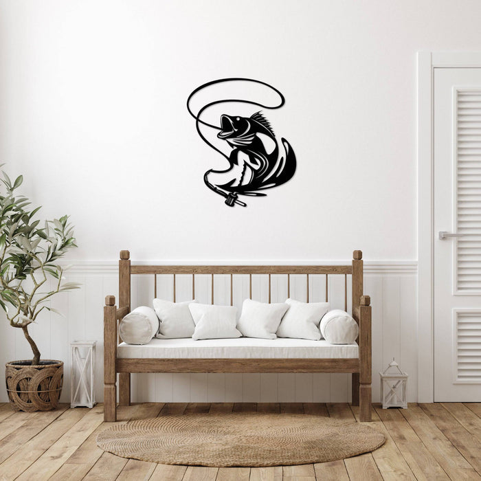 Jumping Walleye - Metal Wall Art - MetalPlex