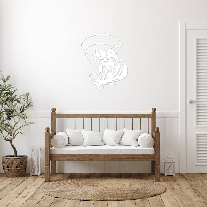 Jumping Walleye - Metal Wall Art - MetalPlex
