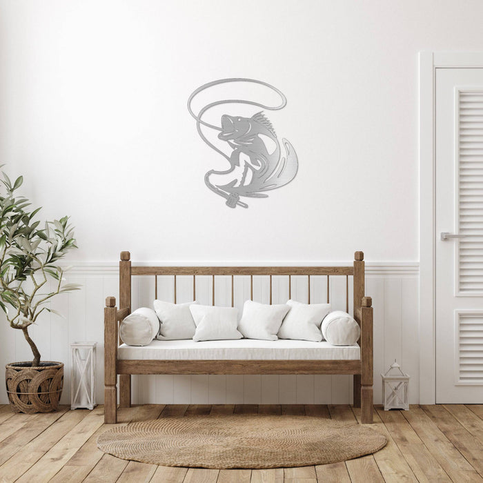 Jumping Walleye - Metal Wall Art - MetalPlex