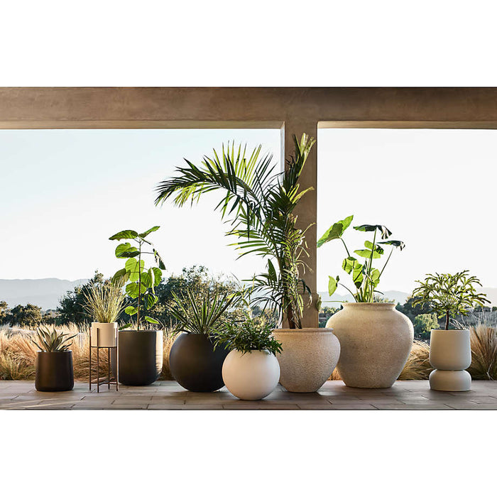 Junio Tall Dark Grey Planter 18.1"