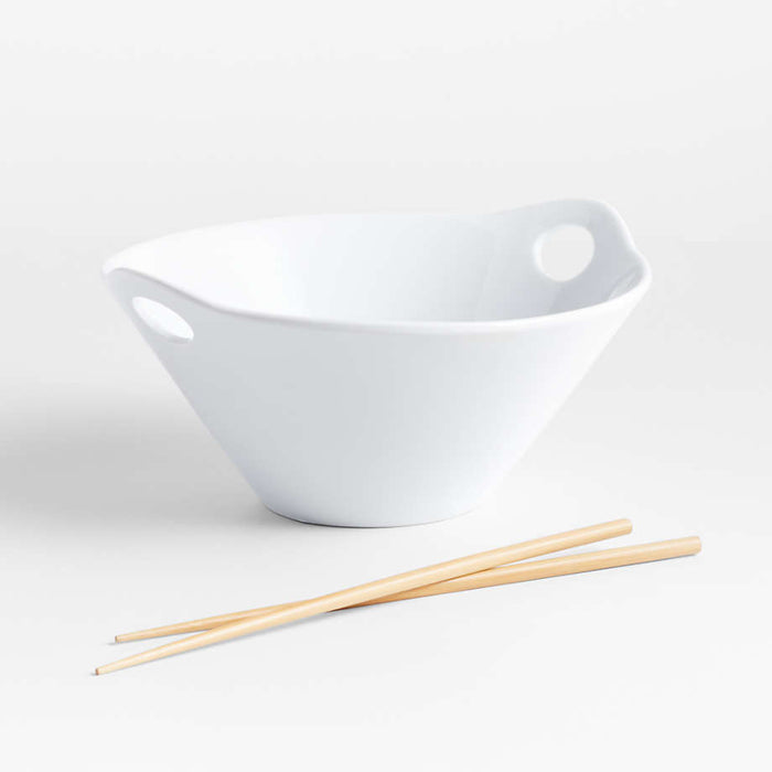 Noodle Bowl with Chopsticks