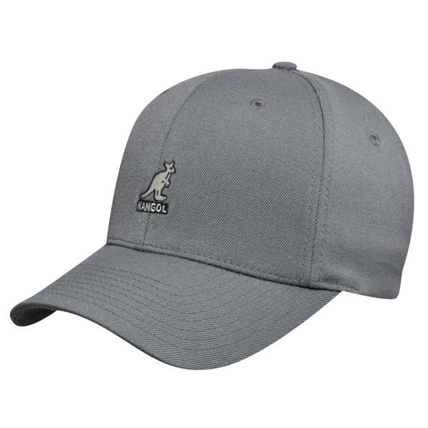 Kangol - Charcoal Wool Flexfit Baseball Hat Main