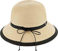 Karen Keith - Natural Braided Cloche Hat