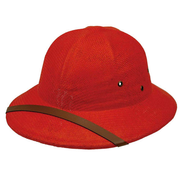 Karen Keith - Red Toyo Pith Helmet