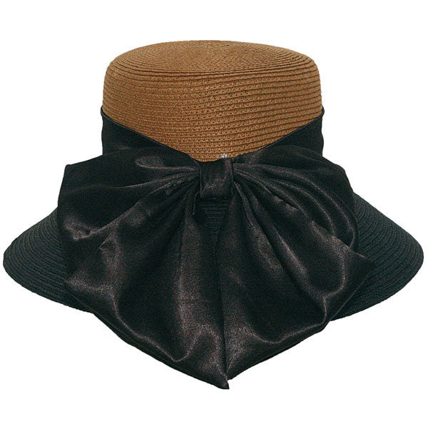 Karen Keith - Two Tone Lampshade Hat in Mocha