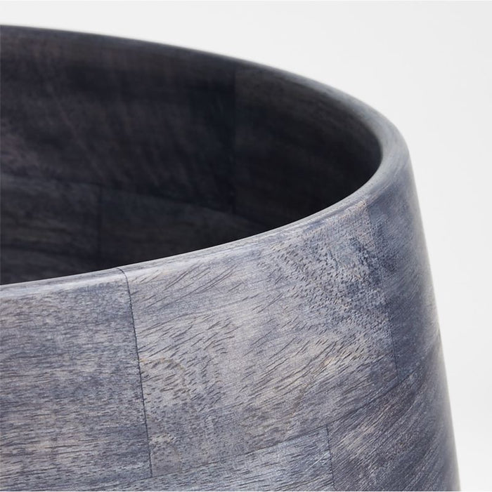 Katin White Wood Centerpiece Bowl