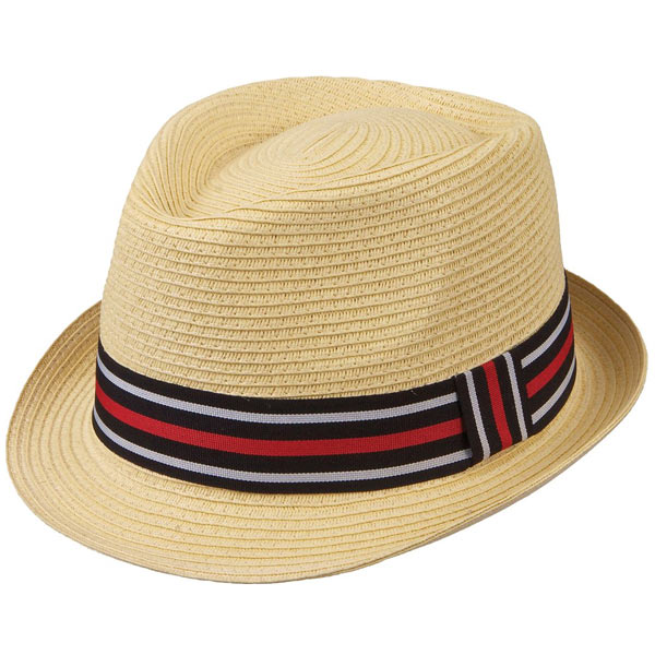 Kenny K - Two Tone Band Toyo Fedora Hat
