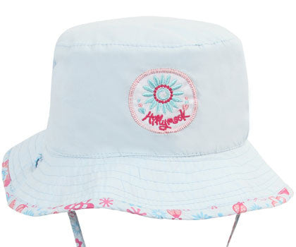 Girls Happy Flower Hat (Reversed)