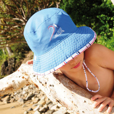 Kooringal - Grommie Reversible Floppy Hat Blue