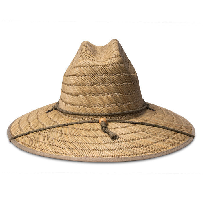 Kooringal - Hastings Surf Straw Lifeguard Hat (Natural) - Back
