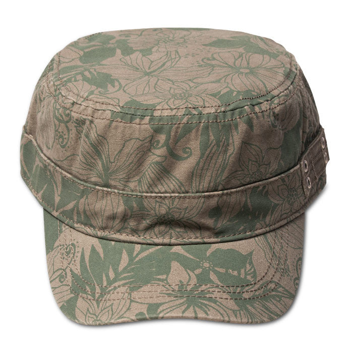 Kooringal - Ladies Floral Printed Mao Cap (Camo) - Front