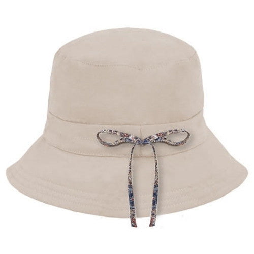 Kooringal - Ladies Reversible Golf Hat in Natural - Back