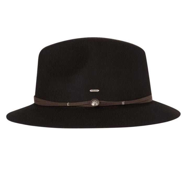 Kooringal - Matilda Short Brim Fedora - Black - Side