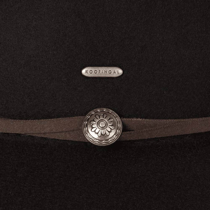Kooringal - Matilda Short Brim Fedora - Black - Detail