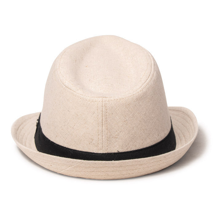 Kooringal - Pippa Hemp Fedora - Black Band (Back)