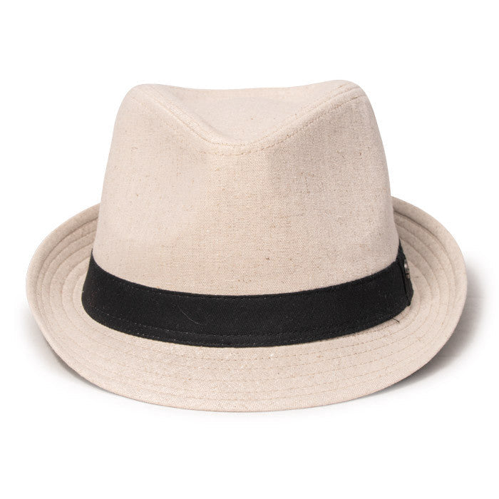 Kooringal - Pippa Hemp Fedora - Black Band (Front)