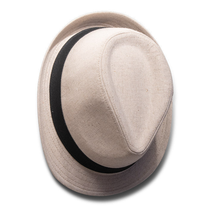 Kooringal - Pippa Hemp Fedora - Black Band (Top)