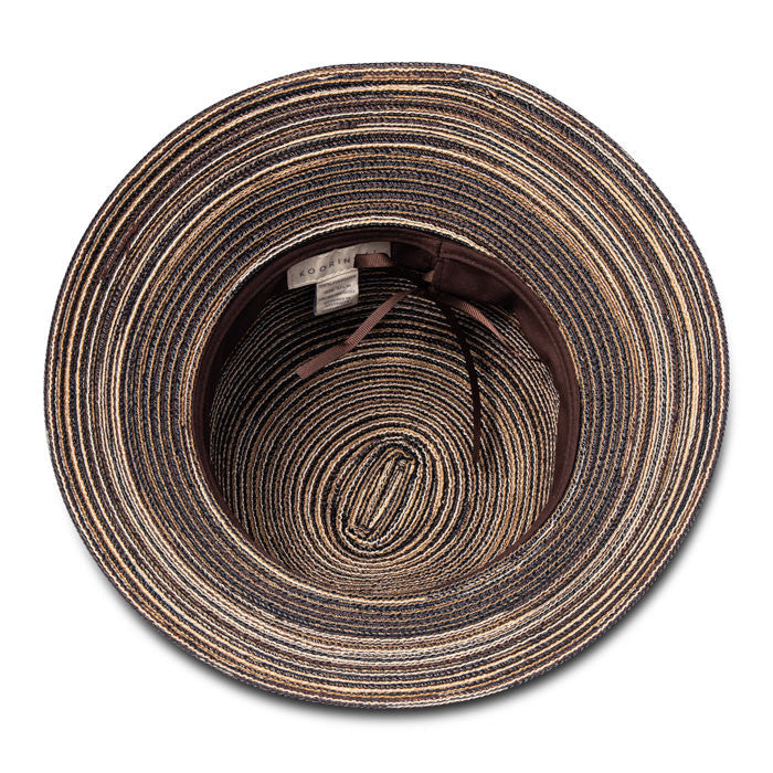 Kooringal - Sophia Bell Poly Ribbon Hat - Chocolate (Bottom, Inside)