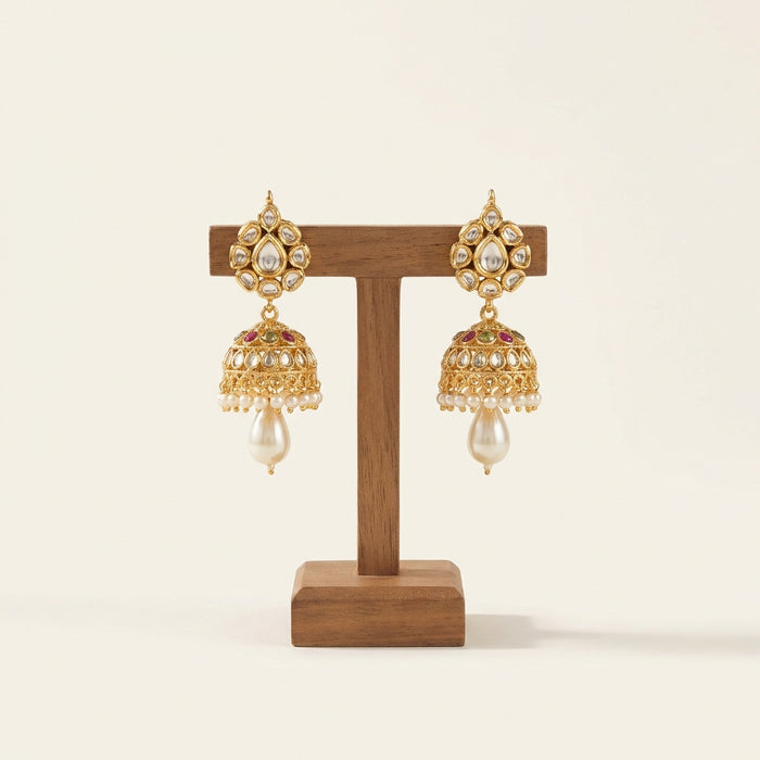 Kundan Jhumka Earrings