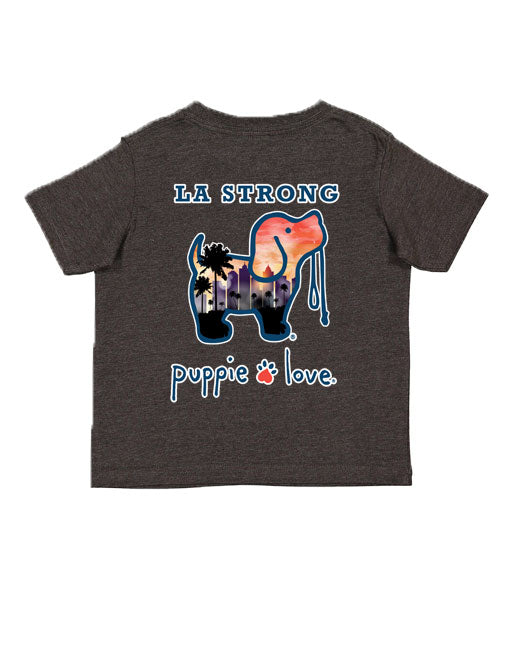 LA STRONG SKYLINE PUP, TODDLER SS PUPPIE LOVE