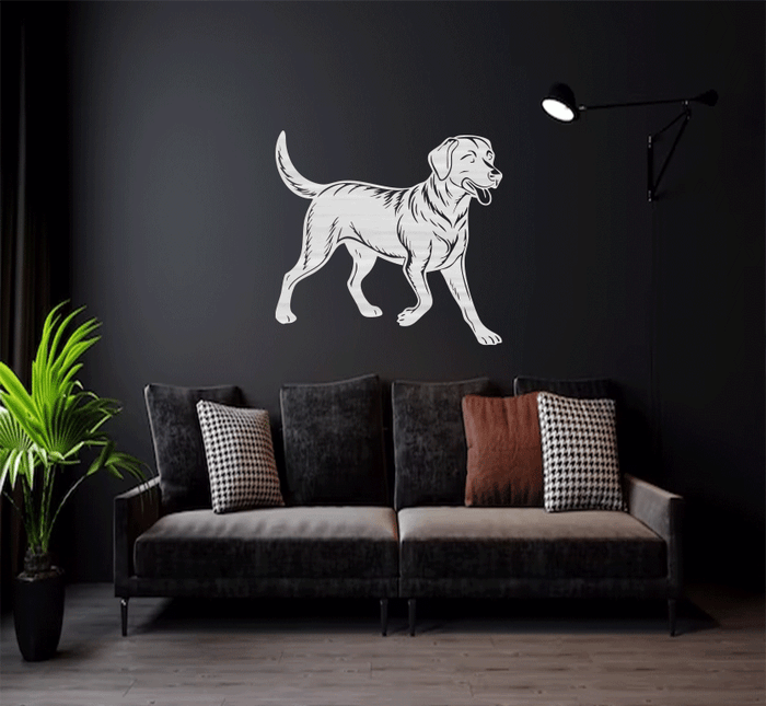 Labrador Metal Wall Art – Dog Lover Lab Pet Home Decor