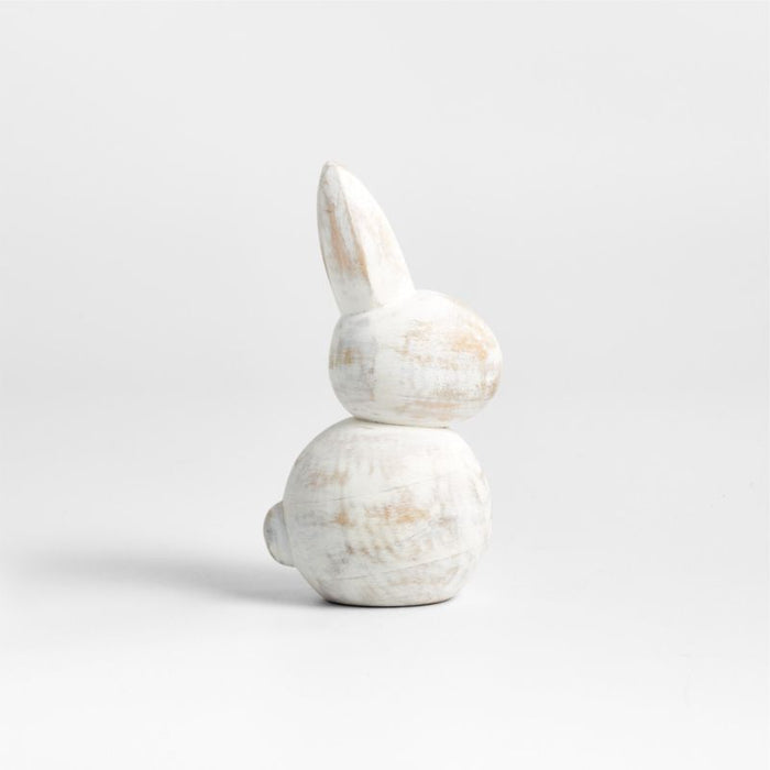 Large Wood Bunny 9"