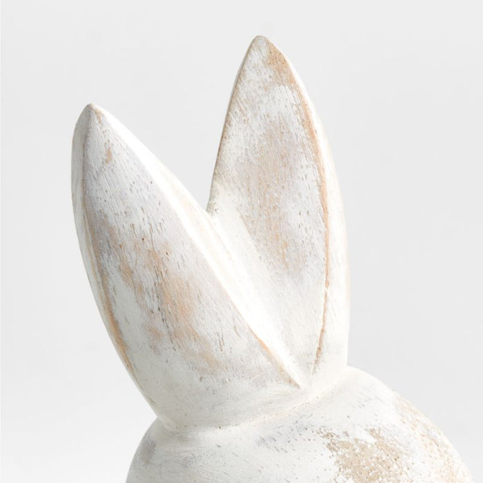 Large Wood Bunny 9"