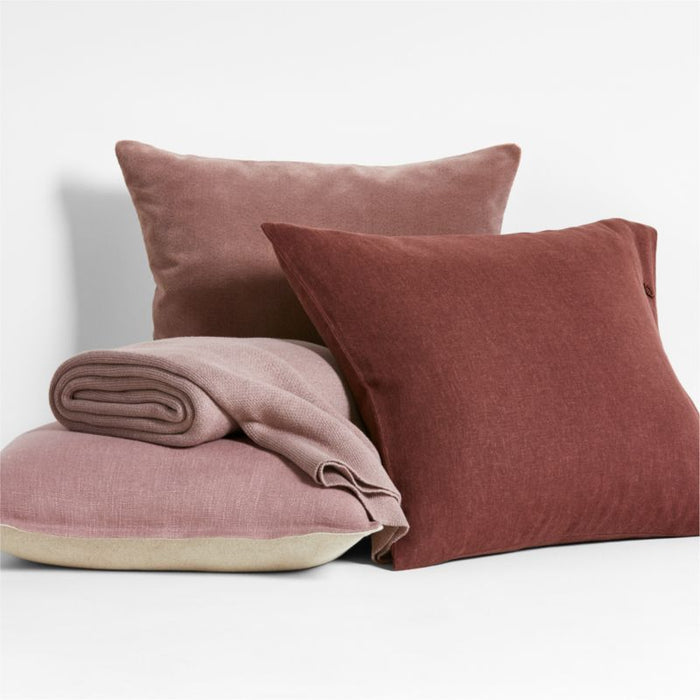 Mauve Throw Pillow Cover