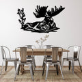 Laying Moose - Metal Wall Art - MetalPlex