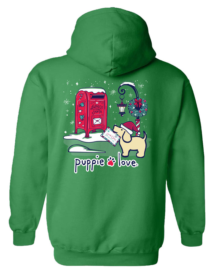 LETTERS TO SANTA PUP, ADULT HOODIE PUPPIE LOVE