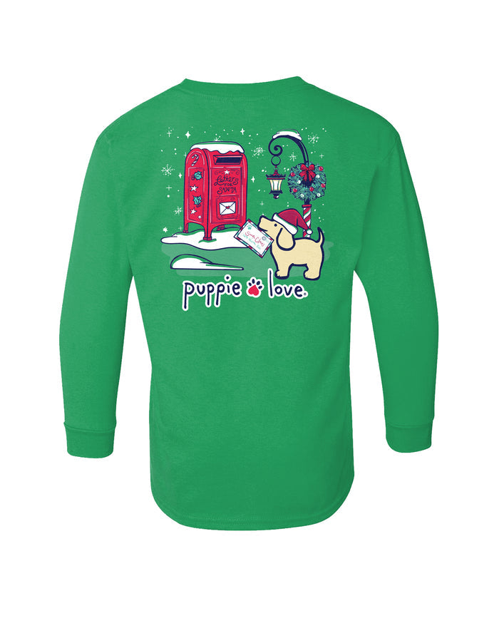 LETTERS TO SANTA PUP, YOUTH LS PUPPIE LOVE