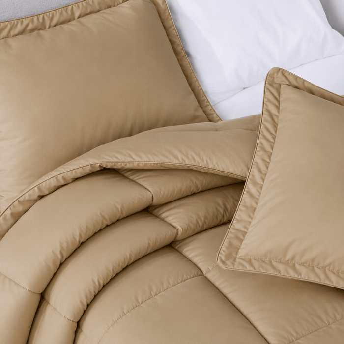 Light Mocha Oversized Comforter Set