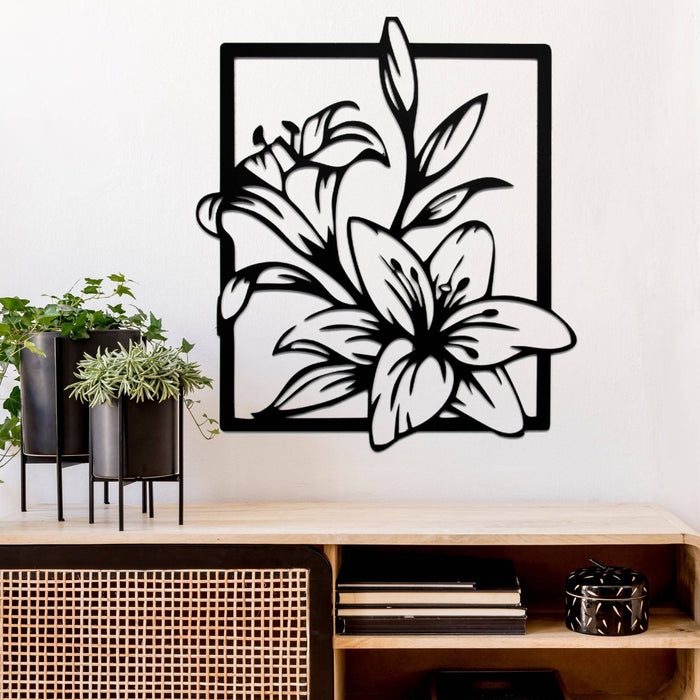 Lily Flowers - Metal Wall Art - MetalPlex