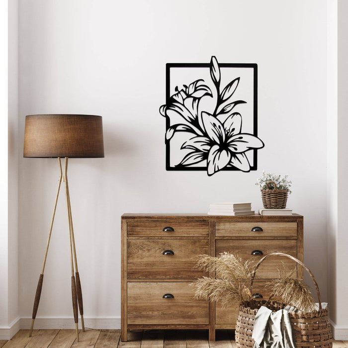 Lily Flowers - Metal Wall Art - MetalPlex