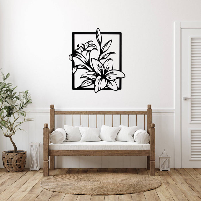 Lily Flowers - Metal Wall Art - MetalPlex